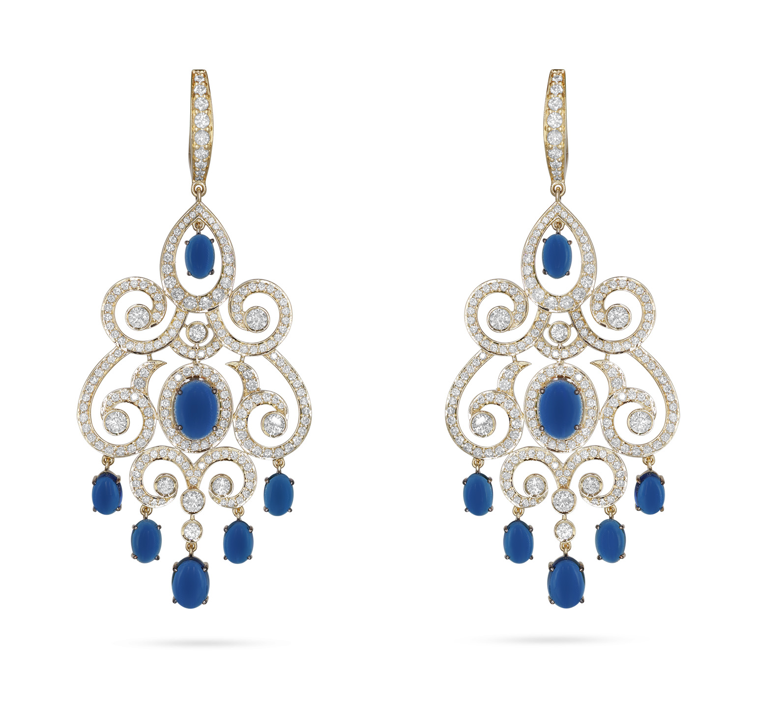 Set (earrings, pendant, bracelet)